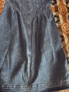 Denim Shirt Dress with Pockets