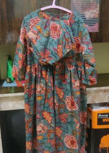 Beautiful Floral Print Kurta Set