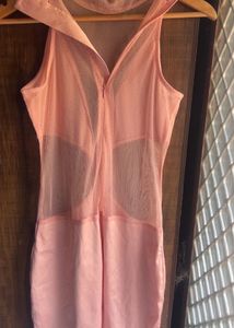 Price Drop Pink Glitter Detail Bodycon Dress