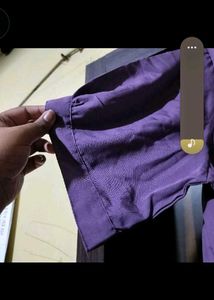 Elegant Purple Shirt Dress
