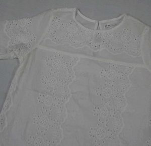 White Broderie Anglaise Top