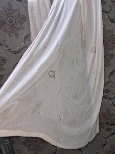 Elegant White Dupatta with Embellishments