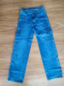 Blue Cargo Jeans