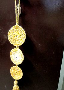 Handmade Crochet Yellow Necklace