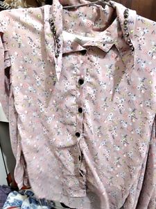 Chic Floral Print shirt top