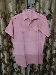 Men's Peach Short Sleeve kurta