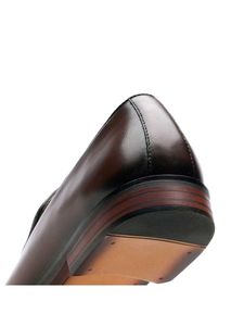 Arrow Men's Brown Leather Tassel Loafers