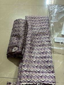 Lavender Floral Dress Materials