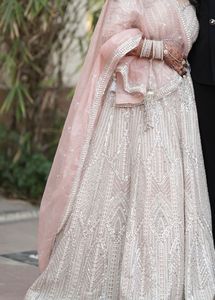 Beautiful diamond work bridal Lehenga