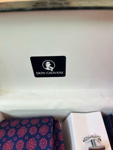 Men's Tie, Pocket Square &amp; Cufflinks Set