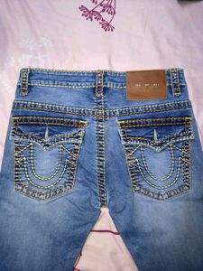 TRUE RELIGION Stylish Blue Denim Jeans