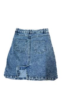 Denim Mini Skirt - Stylish Blue Wash