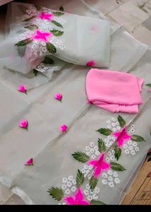 Organza Hand Paint Suit