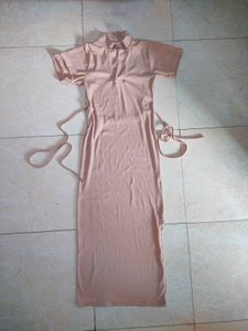 Elegant Light Pink Midi Dress🩰🥃🍸🤌🏇