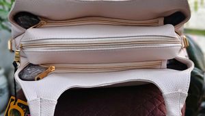 Stylish Beige Hobo Bag