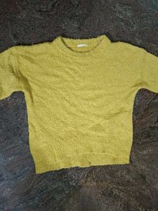 Cozy Yellow Knit Sweater