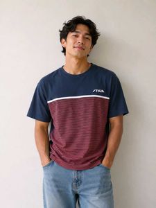 STIGA Men's T-Shirt - Navy & Red