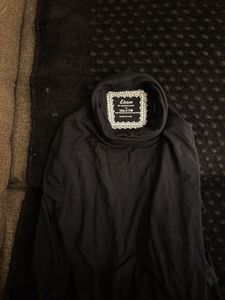 Classic Black Turtleneck Top