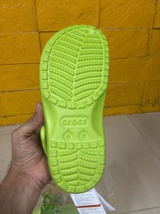 Neon Green Crocs