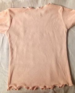 Ribbed Peachy Pink Top