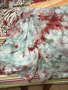 Tie-Dye Crop Top &amp; Shorts Set