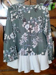 Floral Print Layered Top