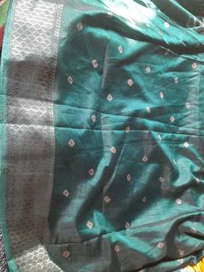 Green Printed saree