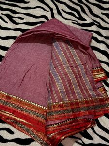 mauve soft, elegant saree