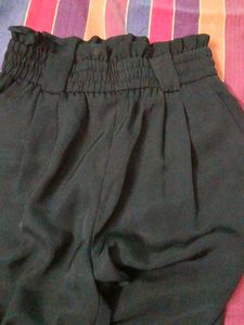Zara stylish Black Paperbag Waist Pants