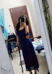 savana dark blue dress