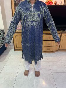 Ravishing Navy Blue Men’s Kurta