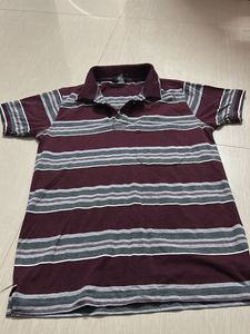 Men's Striped Polo T-Shirt