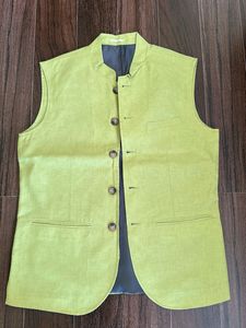 Lime Green Nehru Jacket