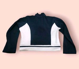 Navy &amp; White Track Jacket
