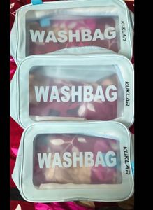 Cosmetic Travel Bags - 3 Piece Set