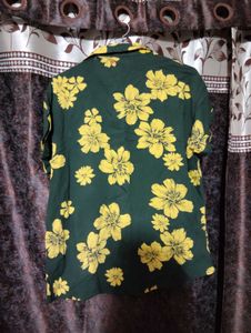 Floral Print Short Sleeve Shirt