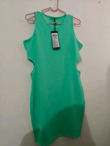 Mint Green Cutout Dress