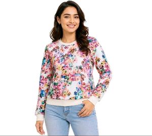 Floral Print Sweatshirt