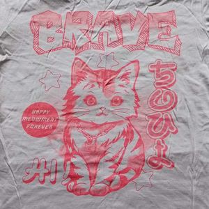 Cute Cat Graphic T-Shirt