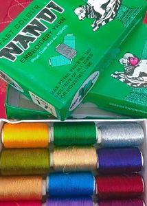 Nandi Embroidery Yarn - Pure Silk Threads🧵🪡