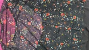 Floral Sheer Top - Mango