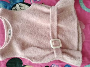 Fuzzy Pink Sleeveless Top