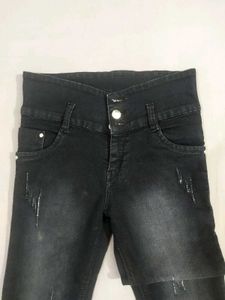 Women's Black Skinny Jeans | Trendy Washed Denim