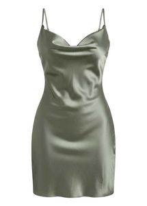 mini satin dress<3