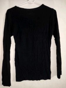 Black Long Sleeve Graphic T-Shirt