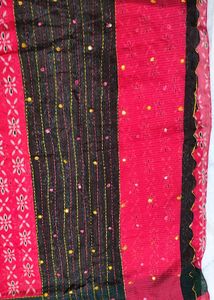 Vibrant Embroidered Saree with blouse