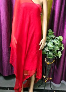 Vibrant Red Dupatta beautiful look