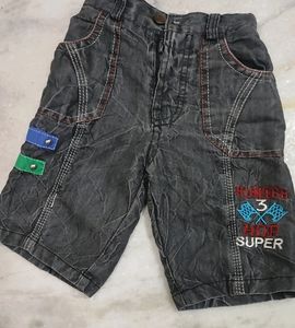 Black Grey Short's Or Nikkar For Baby Boy