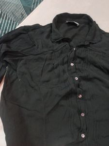 Elegant Sheer Black Blouse