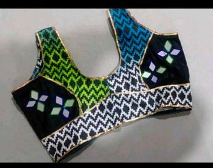 Embroidered Patchwork Blouse